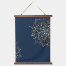 Mandala bleu et or | L'art islamique inspiré