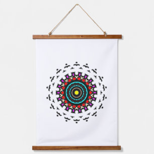 Tapisserie Suspendue Mandala du cercle zen