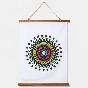 Tapisserie Suspendue Mandala Pastel Nature