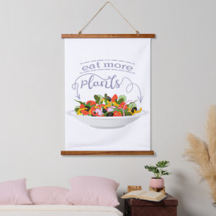 Tapisserie Suspendue Mangez plus de plantes frais motivation salade let