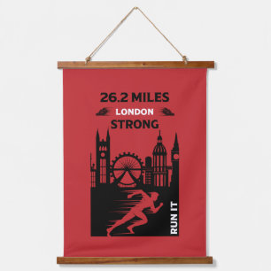 Tapisserie Suspendue Marathon Runner Londres 26.2