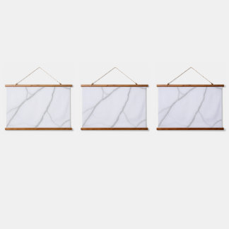 Tapisserie Suspendue Marbre Blanc