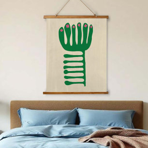 Tapisserie Suspendue Matisse Inspiré Vert et Rose