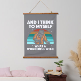 Tapisserie Suspendue Meilleur Welding Art Men Women Arc Welder Ir