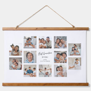 Tapisserie Suspendue Meilleure Grand-mère Personnalisé Collage de 12 Ph