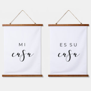 Tapisserie Suspendue Mi casa es su casa élégant