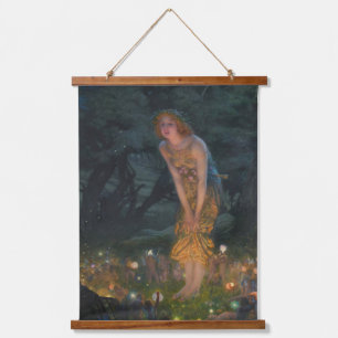 Tapisserie Suspendue Mi-été Eve Edward Robert Hughes Fairies Imaginaire
