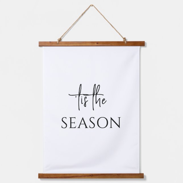 Tapisserie Suspendue Minimaliste C'Est La Saison Noël (Recto)