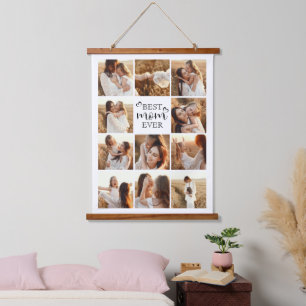 Tapisserie Suspendue Modern Best Mom Ever Instagram Photo Collage