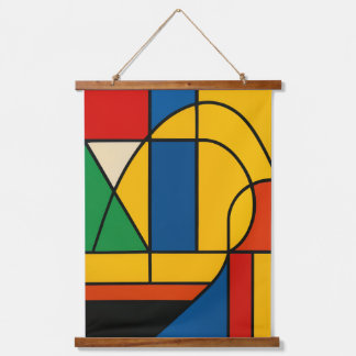 Tapisserie Suspendue Modern Geometric Harmony – Bold Abstract Color Blo