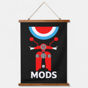 Tapisserie Suspendue Mods Et Rockers Anglais D'Inspiration vintage