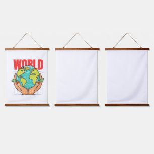 Tapisserie Suspendue Monde – Conception de Globe d'Aventure de Voyage