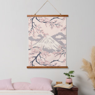 Tapisserie Suspendue Mont Fuji avec fleurs de cerisier – Japonais (2)