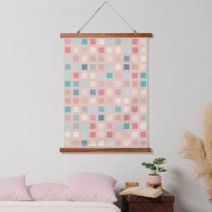 Tapisserie Suspendue Motif Carré muet multicolore