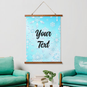 Tapisserie Suspendue Motif Crystal Snowflakes