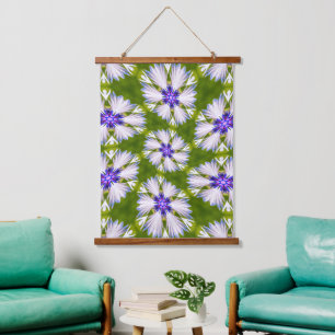 Tapisserie Suspendue Motif de fleurs blanches
