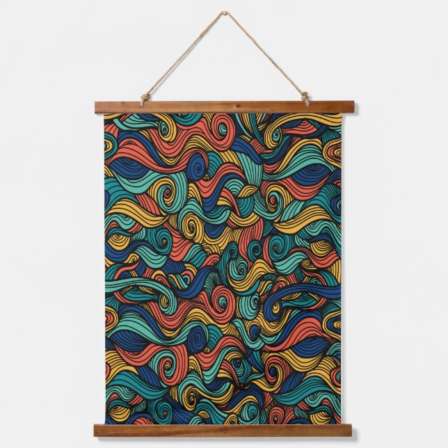 Tapisserie Suspendue motif de laine paisley (Recto)