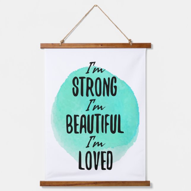 Tapisserie Suspendue mots de motivation pour les rêveurs et les travail (Recto)