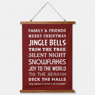 TAPISSERIE SUSPENDUE MOTS DE NOËL