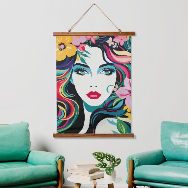 Tapisserie Suspendue Muse tropicale (Salon)