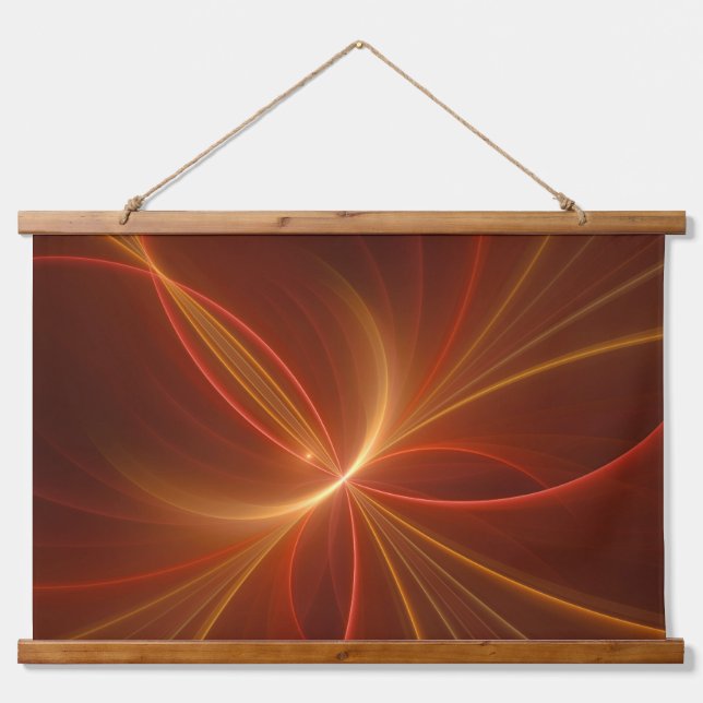 Tapisserie Suspendue Mystique Abstrait Fractal Art Moderne Couleurs cha (Devant)