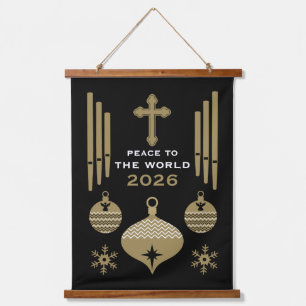 Tapisserie Suspendue Nativité Décor de Noël chrétien.