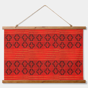 Tapisserie Suspendue Navajo de tissage tribal amérindien du sud-ouest