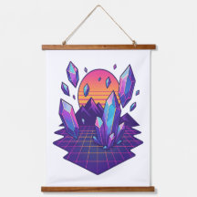 Neon Crystalscape - 80s Vapor Gem Vibes