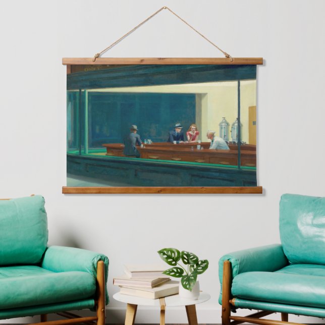 Tapisserie Suspendue Nighthawks 1942 par Edward Hopper (Salon)