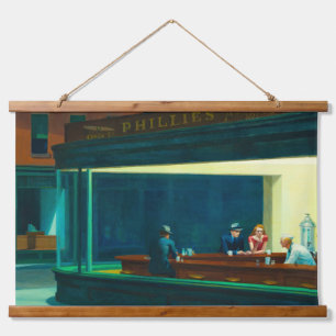Tapisserie Suspendue Nighthawks, 1942 par Edward Hopper