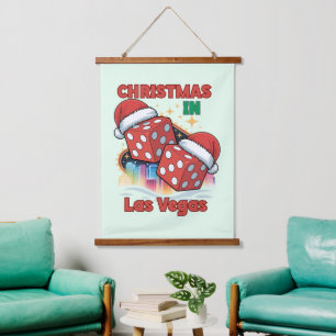 Tapisserie Suspendue Noël à Las Vegas Ambiance des Fêtes