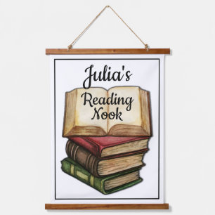 Tapisserie Suspendue Noeud de lecture blanc