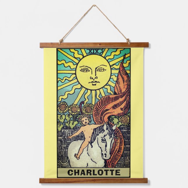 Tapisserie Suspendue Nom de la carte Sun Tarot (Recto)