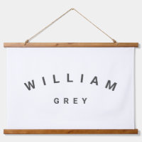 Nom minimaliste blanc/gris Décor de pépinière