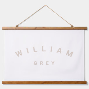 Tapisserie Suspendue Nom minimaliste neutre Décor de la pépinière