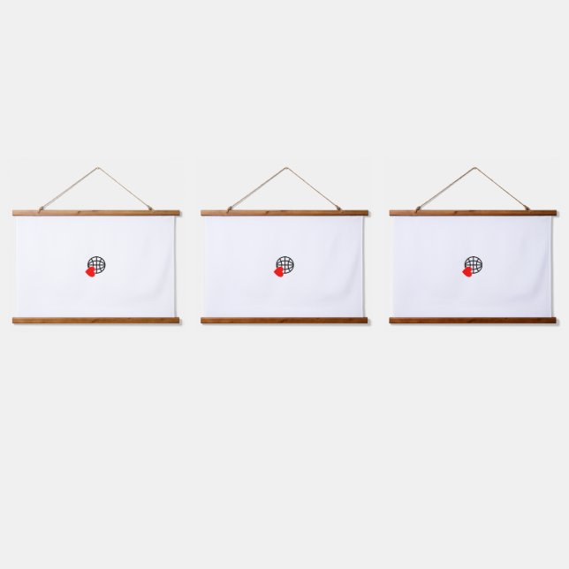 Tapisserie Suspendue Nouveau logo texte personnalisé Bois tapissage de  (Tripler)