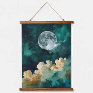 Tapisserie Suspendue Nuages sous la lune