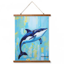 Œuvre d'art sur le vaquita – Marsouin marin en voi