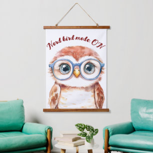 Tapisserie Suspendue Oiseau Nerd geek
