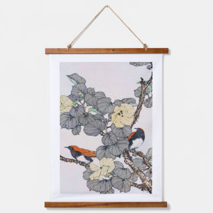 Tapisserie Suspendue Oiseaux et fleurs, Imao Keinen