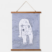 Ours polaire sur la peinture sur glace - Art origi
