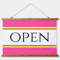 OUVRIR Fun Bright Rose Blanc Jaune Orange Stripes