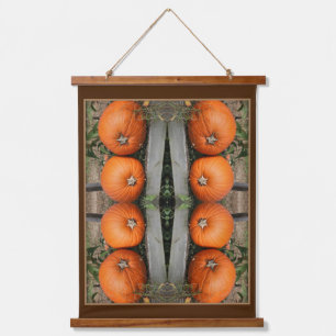 Tapisserie Suspendue Paire Citrouille d'automne Abstrait