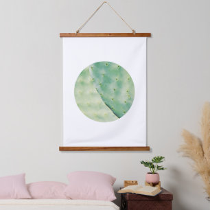 Tapisserie Suspendue Pale Green Cactus Fig Fee bio