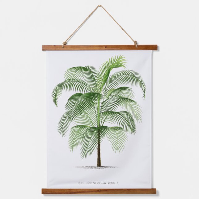 Tapisserie Suspendue Palm Print -Pieter Joseph de Pannemaeker 1832-1904 (Recto)