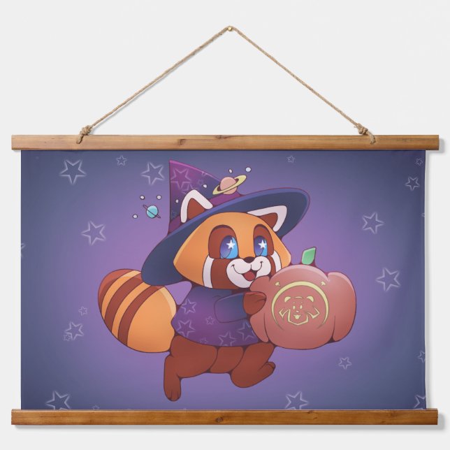 Tapisserie Suspendue Panda espace Halloween (Devant)