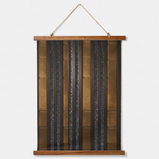 Tapisserie Suspendue Panneaux Acoustiques en Bois Brûlé
