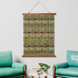 Tapisserie Suspendue Papier Peint Vintage Tulipe Rose Or William Morris