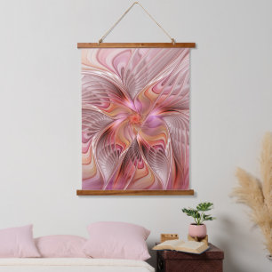 Tapisserie Suspendue Papillon Abstrait coloré Imaginaire Fractal Art