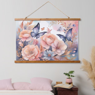 Tapisserie Suspendue Papillons floraux Whimsical Jouer Conception